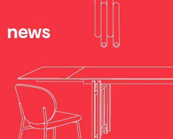 Современная мебель от Calligaris: стол и стул в минималистичном дизайне.