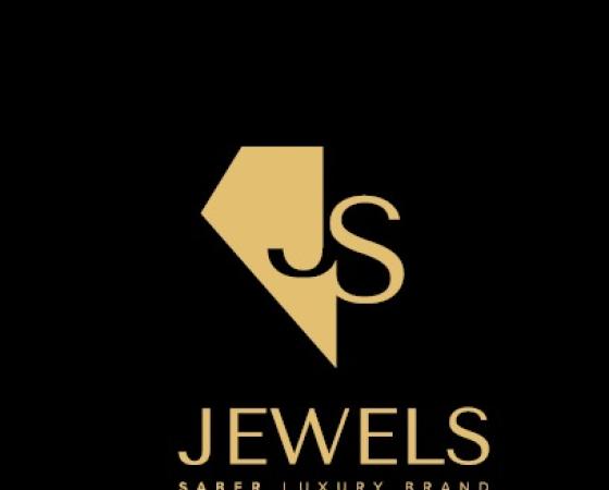 Логотип бренда ювелирных изделий JS: роскошная коллекция Crystal.