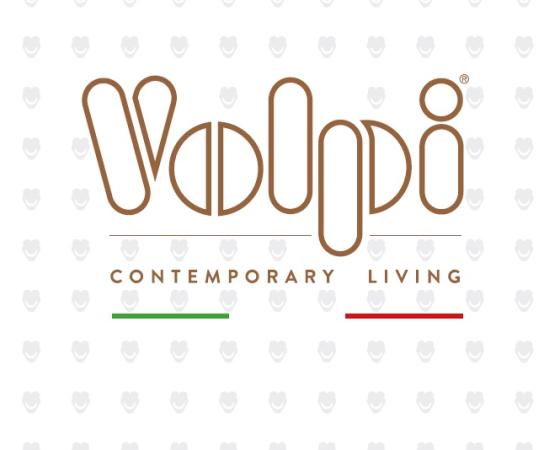 Логотип Volpi: современная жизнь, итальянский дизайн, стильные шрифты.
