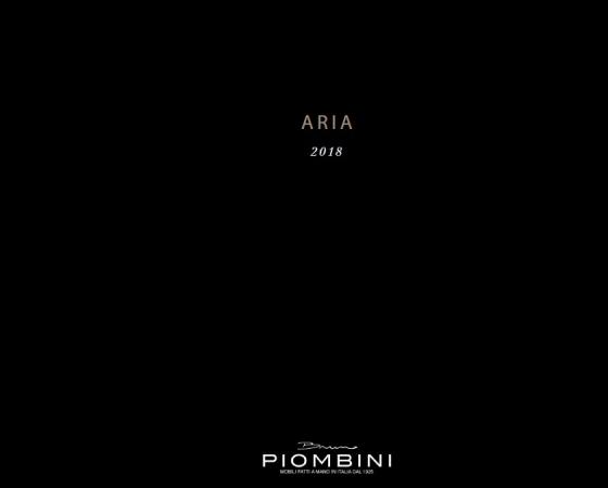 Обложка каталога мебели Aria 2018 от Bruno Piombini, Италия.