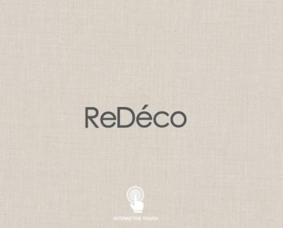 Обложка каталога ReDéco, том 1, с интерактивным касанием.