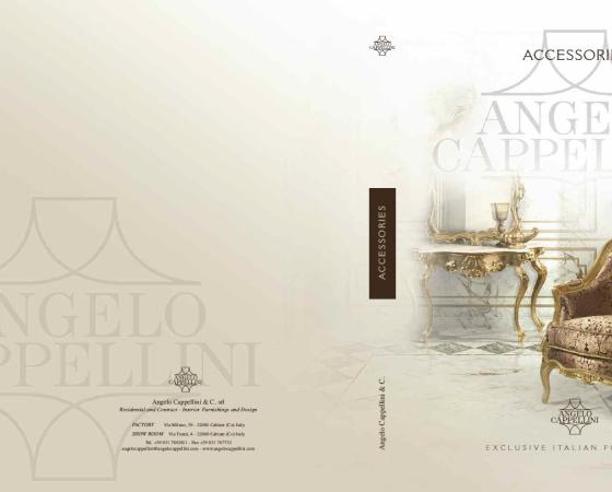 Итальянская мебель Angelo Cappellini: эксклюзивные аксессуары и интерьерный дизайн.