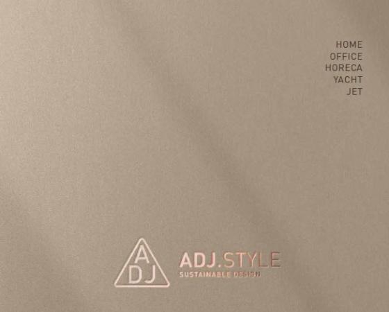 Каталог ADJ.STYLE: устойчивый дизайн для дома, офиса, яхт и самолетов.
