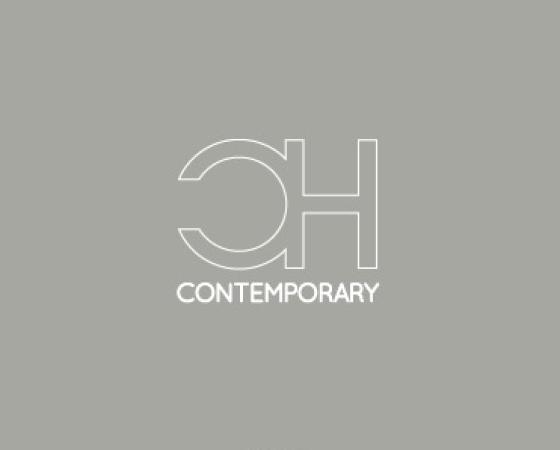 Логотип Carpanese Home Italia с надписью Contemporary на сером фоне.