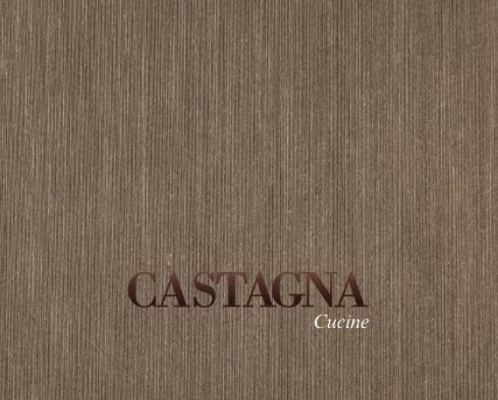 Обложка с логотипом Castagna Cucine на текстурированном фоне.