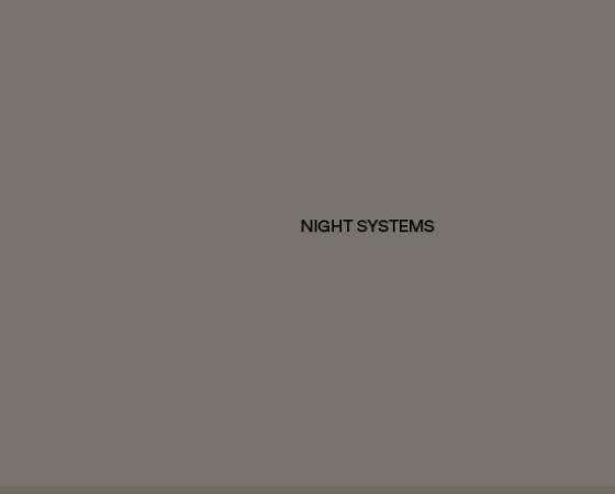 Текст 'NIGHT SYSTEMS' на сером фоне.