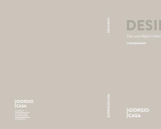 Современная коллекция мебели 'Desiderio' от Giorgio Casa для дневного и ночного интерьеров.