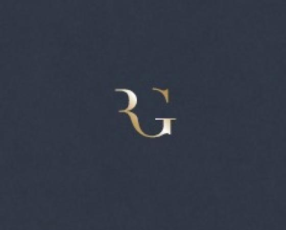 Логотип с инициалами RG и надписью 