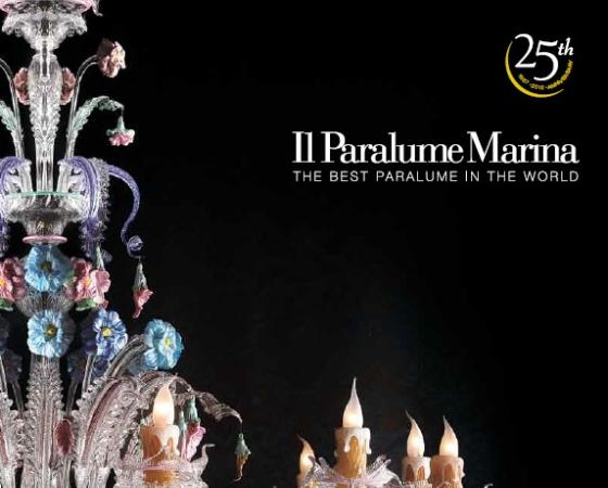 Роскошная люстра из муранского стекла с цветочными украшениями от Il Paralume Marina.
