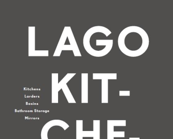 Каталог LAGO: кухни, кладовые, раковины, хранение в ванной, зеркала.