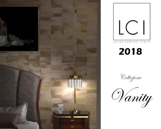 Элегантный интерьер спальни с мебелью из коллекции Vanity от LCI, 2018.