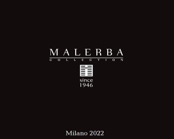 Логотип Malerba Collection, основан в 1946 году, Милан 2022.
